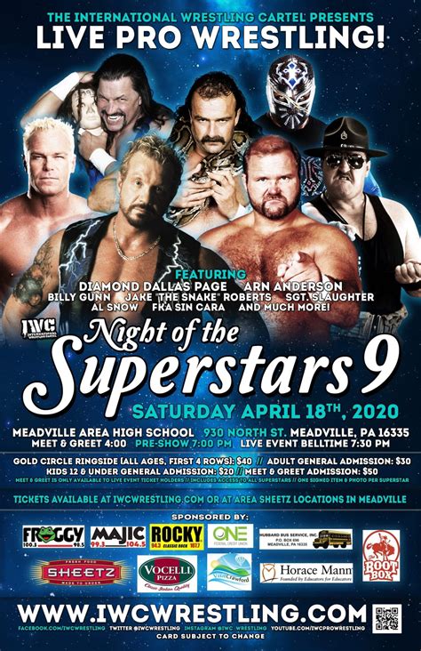 iwc wrestling night of superstars|NIGHT OF THE SUPERSTARS 8 RESULTS .